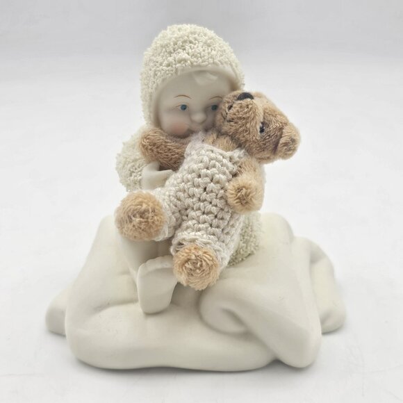 Vintage Department 56 Snowbabies Figurine A Hug'll Make it Better 2005 Beige - Picture 2 of 10